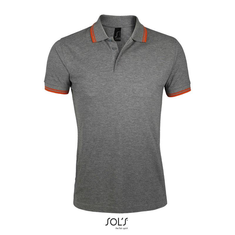 grigio melange-arancio